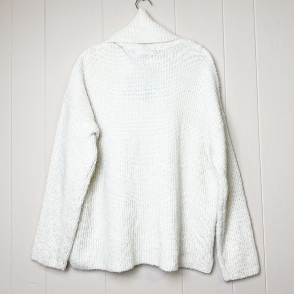 Vero Moda cowl neck pullover‎ sweater new NWT XS birch ivory oversized boxy - Picture 5 of 12